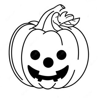 Cute Pumpkin Halloween Mask Template Coloring Page | Halloween Mask Template coloring page