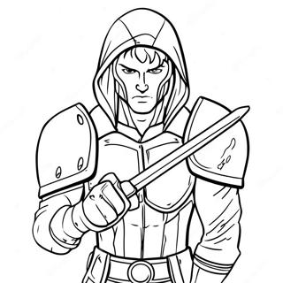 Technoblade Coloring Page | Technoblade coloring page