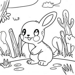 Colorful Charibo Art Scene Coloring Page | Charibo Art coloring page