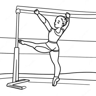 Gymnastics Coloring Page | Gymnastics coloring page