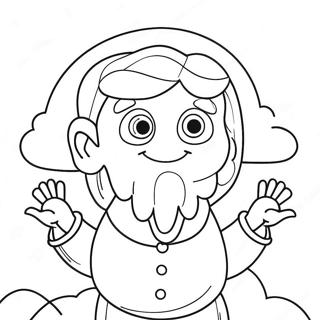 Colorful God Loves You Coloring Page | God Loves You coloring page