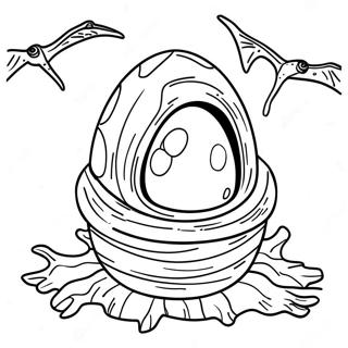 Ovo De Dinossauro Páginas para Colorir