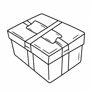 Box Coloring Page | Box coloring page
