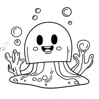 Happy Clam Underwater Coloring Page | Clam coloring page
