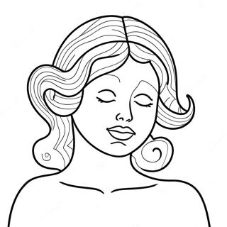 Venus with Bright Clouds Coloring Page | Venus coloring page