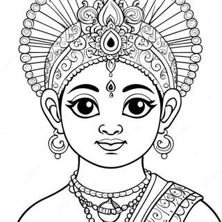 Krishna Coloring Page | Krishna coloring page