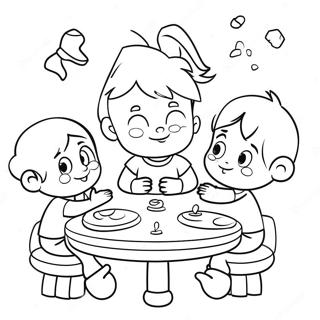 Cute Matthew Playing with Friends Coloring Page | Matthew coloring page