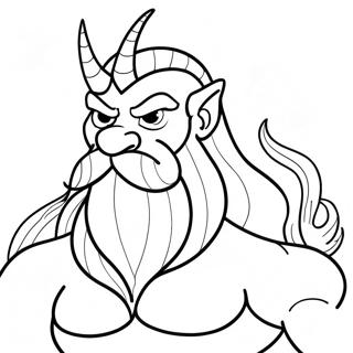 King Triton Coloring Page | King Triton coloring page