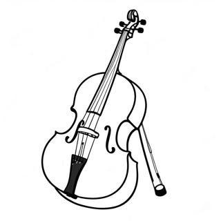 Cello Coloring Page | Cello coloring page