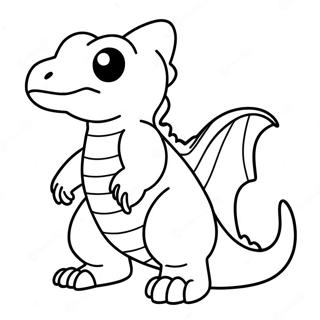 Charmeleon Coloring Page | Charmeleon coloring page