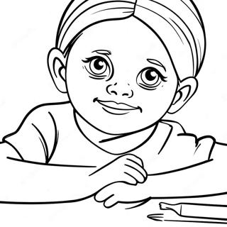 Special Needs Students Coloring Page | Special Needs Students coloring page