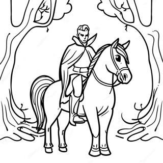 Sleepy Hollow Headless Horseman Coloring Page | Sleepy Hollow coloring page