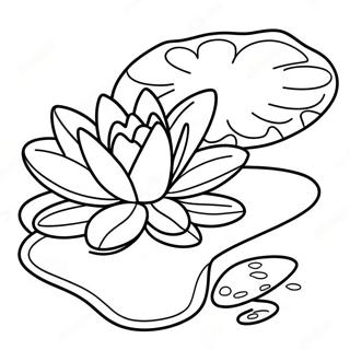 Lily Pad Coloring Page | Lily Pad coloring page