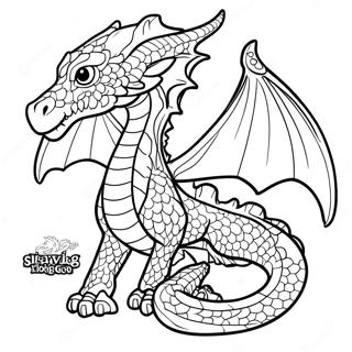 HiveWing Drache Ausmalbild | Flügel des Feuers - HiveWing Ausmalbild