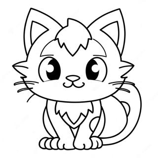 Litten Coloring Page | Litten coloring page