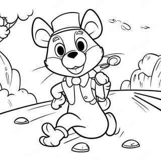 Geronimo Stilton Adventurous Journey Coloring Page | Geronimo Stilton coloring page