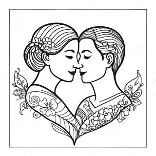 Romantic Soulmate Love Quotes Coloring Page