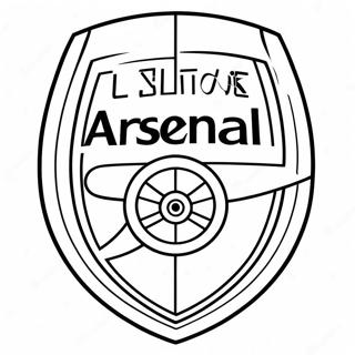 Arsenal Logo Coloring Page | Arsenal coloring page