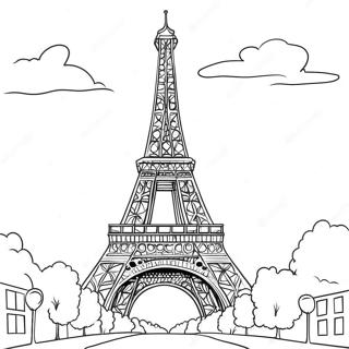 Eiffel Tower Coloring Page | Eiffel Tower coloring page