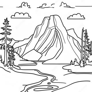 Yellowstone National Park Coloring Page | Yellowstone coloring page