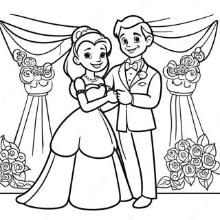 Disney Wedding Coloring Page | Disney Wedding coloring page