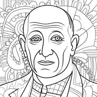 Pablo Picasso Coloring Page | Pablo Picasso coloring page