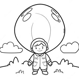 Balloon Boy Coloring Page | Balloon Boy coloring page