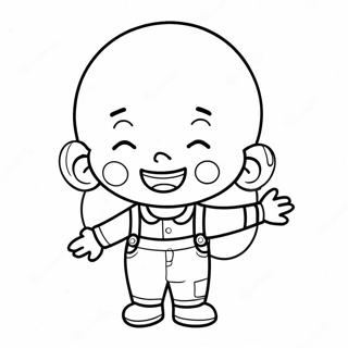Happy Balloon Boy Coloring Page | Balloon Boy coloring page