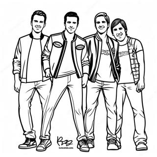 Big Time Rush Coloring Page | Big Time Rush coloring page