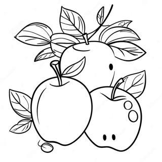 Rosh Hashanah Apples and Honey Coloring Page | Rosh Hashanah coloring page