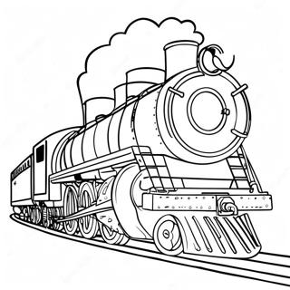 Stoomlocomotief Pool Express Kleurplaten