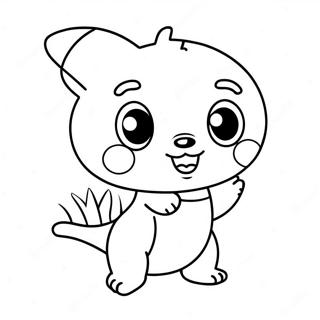 Cute Vivo Character Coloring Page | Vivo coloring page