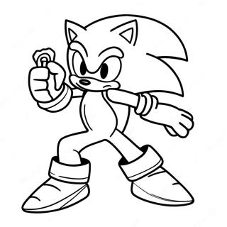 Sonic Prime Nine Coloring Page | Sonic Prime Nine coloring page