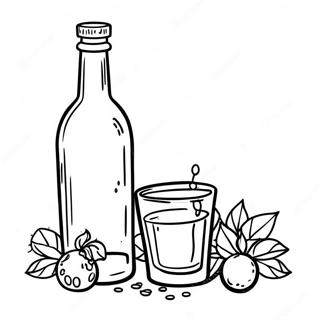 Alcohol Coloring Page | Alcohol coloring page