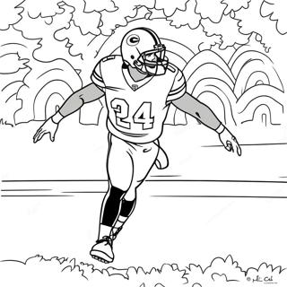 Nick Chubb Coloring Page | Nick Chubb coloring page