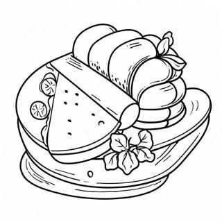 Italian Food Coloring Page | Italian Food coloring page