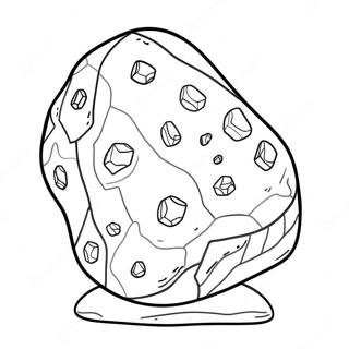 Golden Nugget Discovery Coloring Page | Gold Rush coloring page