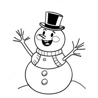 Frosty the Snowman Coloring Page | Frosty the Snowman coloring page