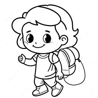 Primeiro Dia Da 1ª Série Páginas para Colorir