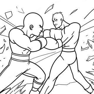 Saitama Vs Garou Manga Paneler Malebøger