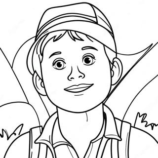 Adventurous Alex Coloring Page | Alex coloring page