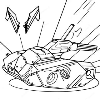 Fierce Battlebots in Action Coloring Page | Battlebots coloring page