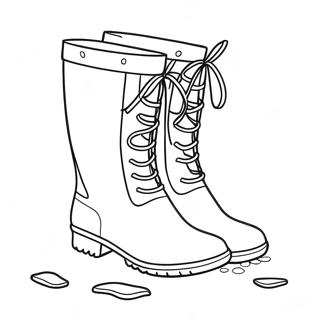 Rain Boots Coloring Page | Rain Boots coloring page