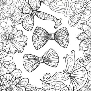 Colorful Bow Tie Coloring Page | Ties coloring page