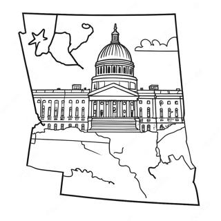 Missouri State Outline Coloring Page | Missouri coloring page