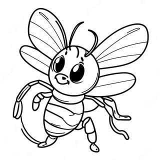 Angry Hornet Coloring Page | Hornet coloring page