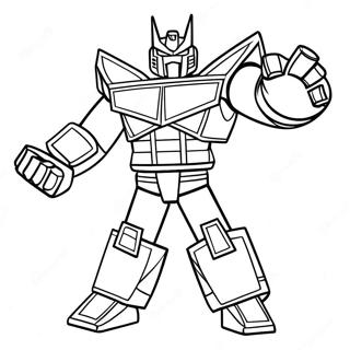 Megazord Coloring Page | Megazord coloring page