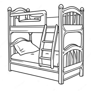 Bunk Bed Coloring Page | Bunk Bed coloring page