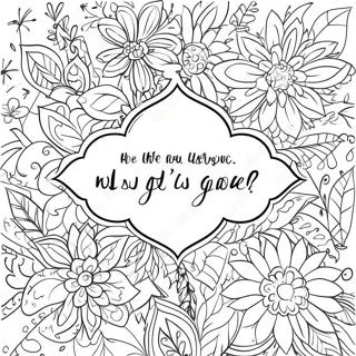 Easy Inspirational Quotes Coloring Page | Easy Inspirational coloring page