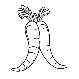 Carrot Coloring Page | Carrot coloring page